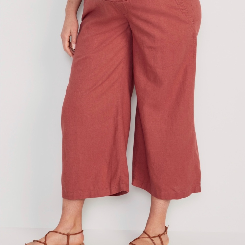 Linen blend maternity pants - Picture 4 of 4